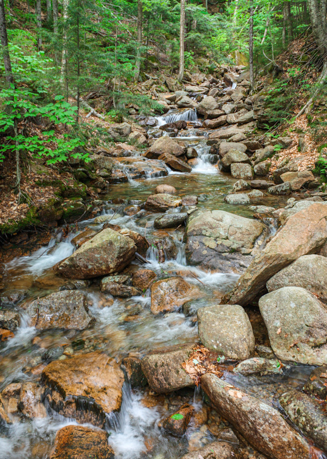 Waterfall In White Mountain #2, New Hampshire, Usa Photography Art | My World Pix