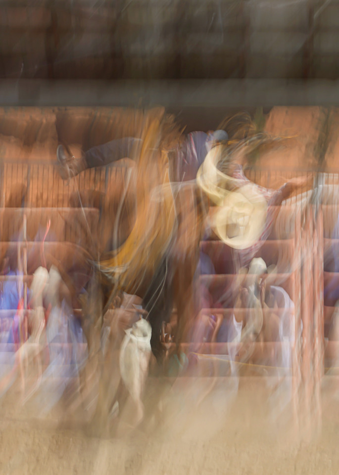 Get Blurred Rodeo13 Art Print For Wall Decoration