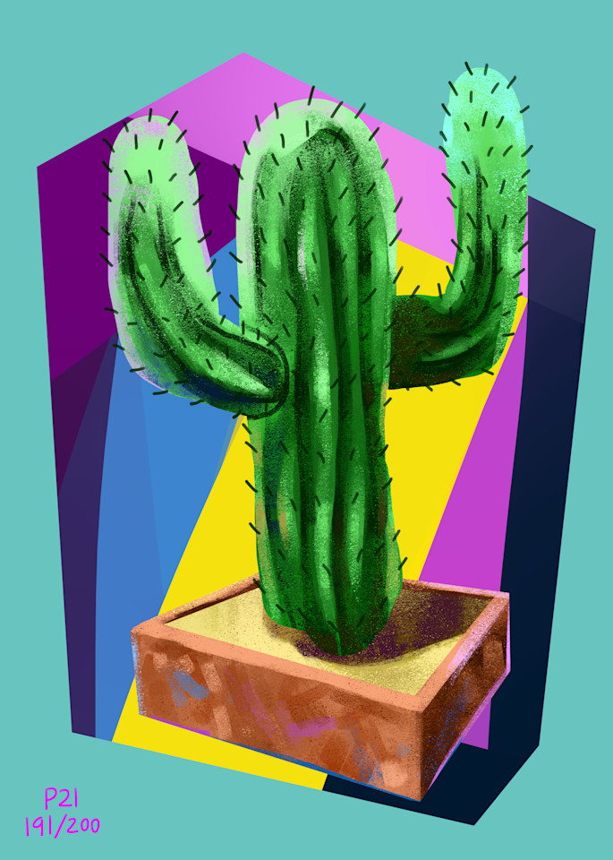 Boo Cactus Art | Matt Pierson Artworks
