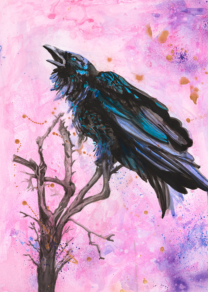 Raven Spirit Print Art | Sarah E. McCord- Fine Artist