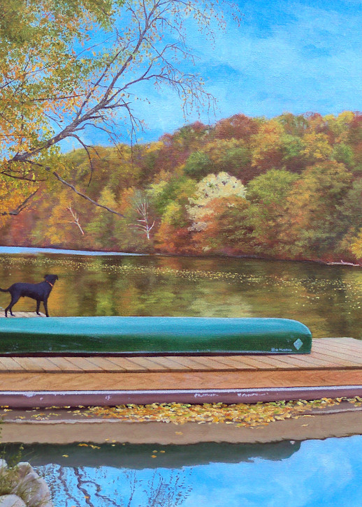 Monongahela Autumn II - oil painting by Erin Pyles Webb
