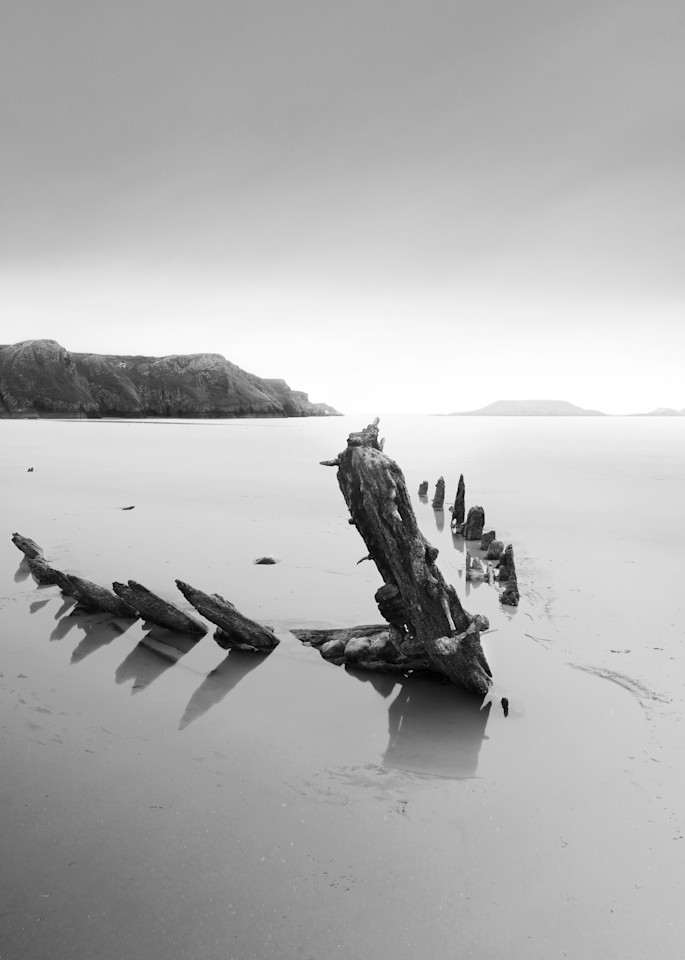 Rhossili Beached Helvetica Wreck Art | Roy Fraser Photographer