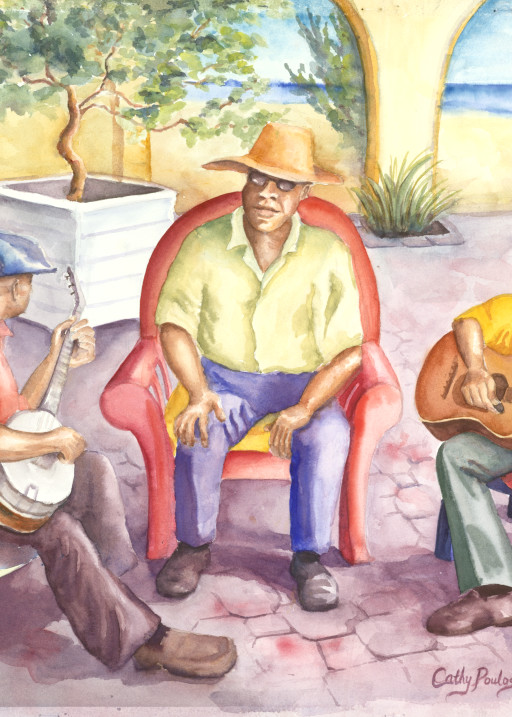 Jammin' In The Court Art | Cathy Poulos Art