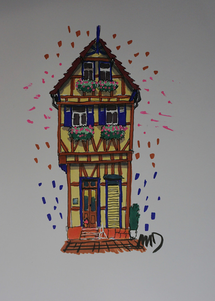 Half Timbered House Art | Matt Dawson Art