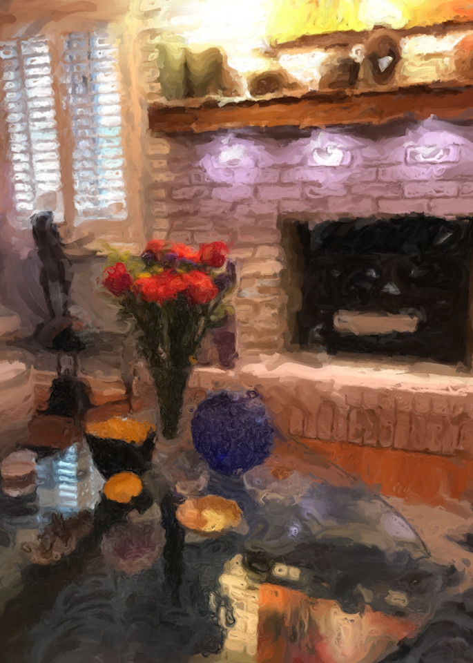 Tampa.Miller Manor.Fireplace Art | Glenn McDaniel Arts, LLC