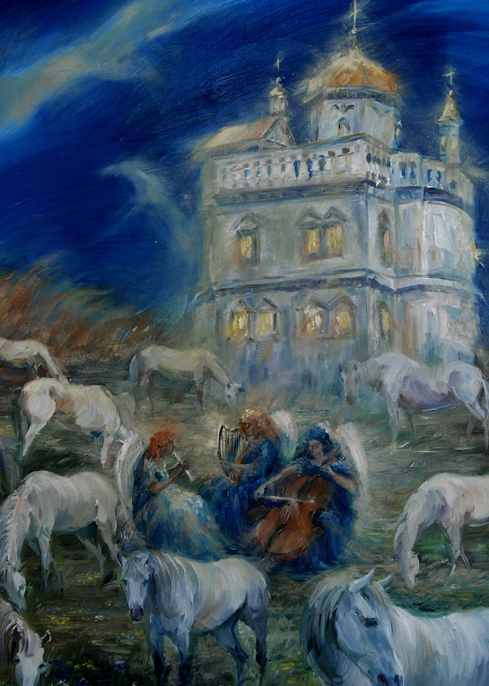 Worship In New Jerusalem Monastery  Art | ELENA ERŐS FINE ART
