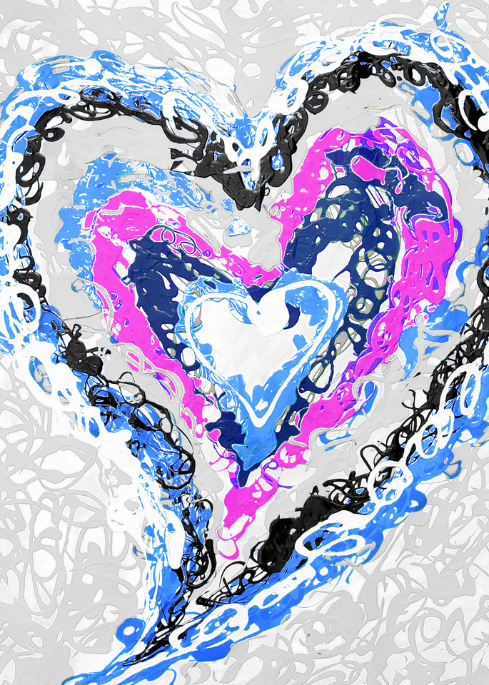 All Heart Blue Art | Kamila Kowalke Art