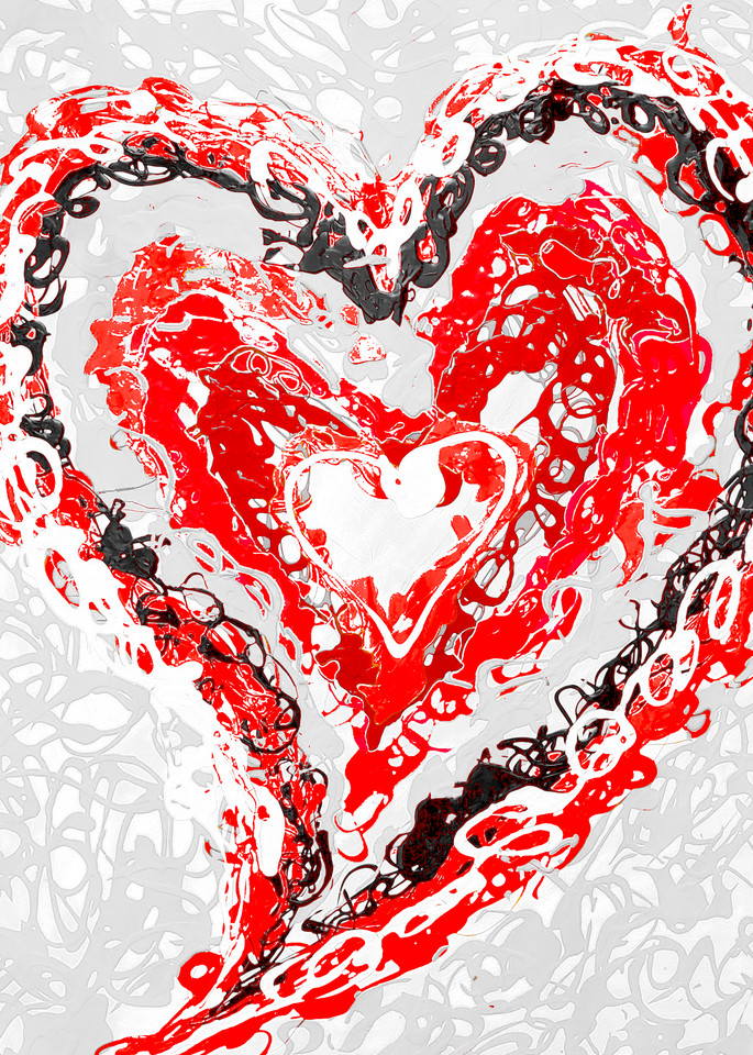All Heart (Red) Art | Kamila Kowalke Art