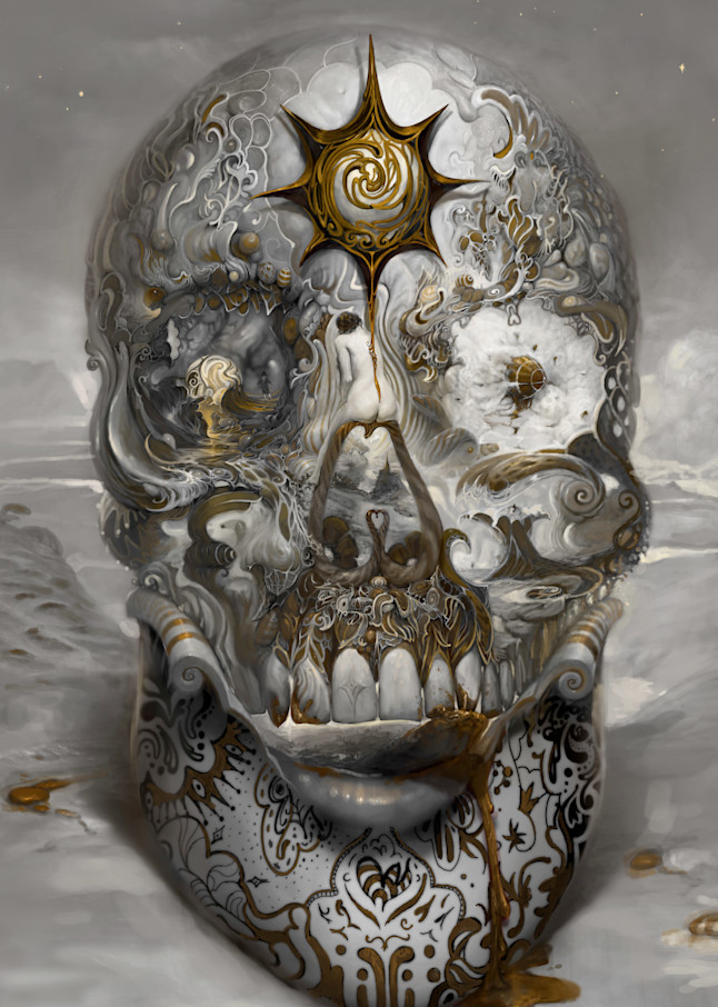Skull January 1, 2021 Art | Burton Gray Studio