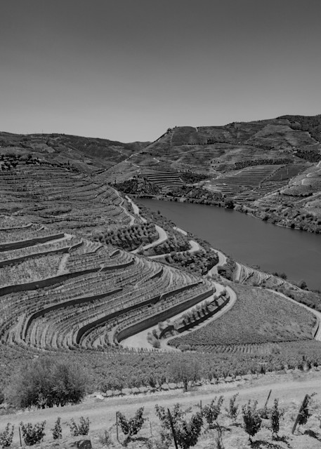 The Duoro Valley in black and white