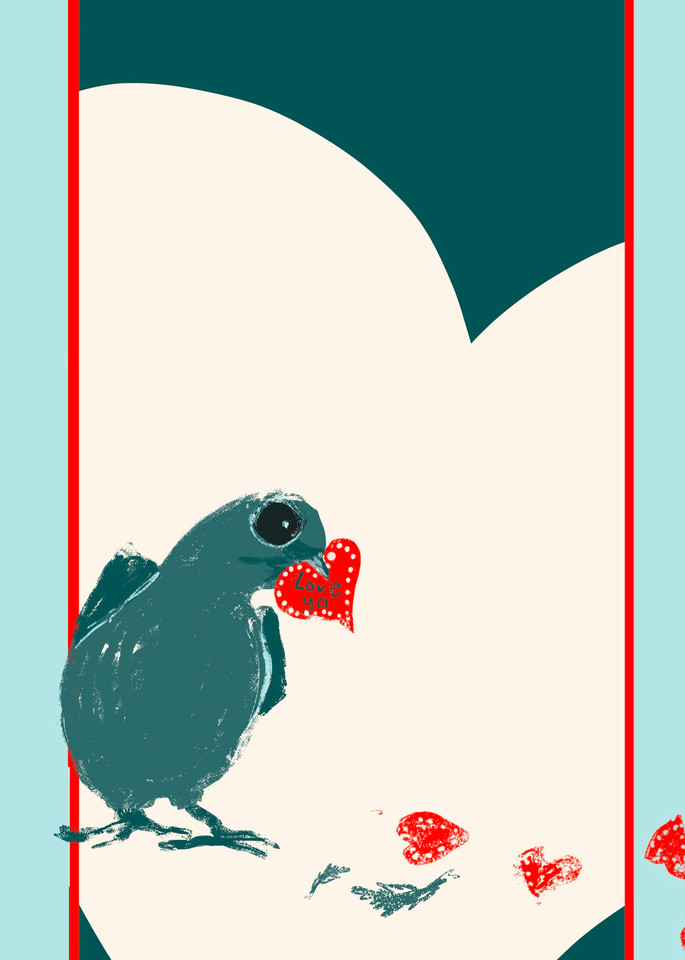 Love Bird   Greeting Card Art | Christina Sandholtz Art