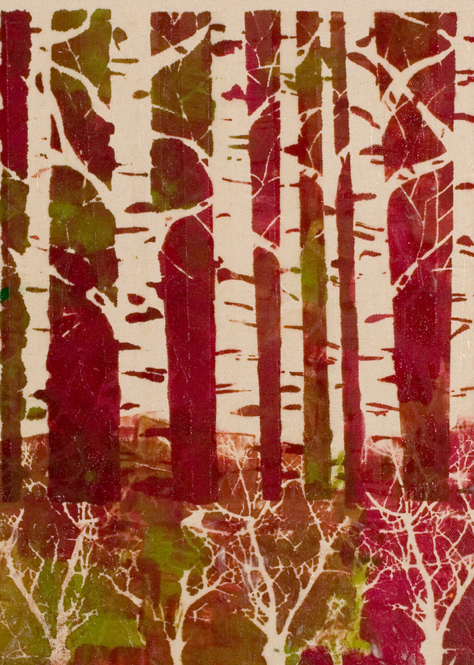 12x16 Winter Birches Art | michelle silverman art