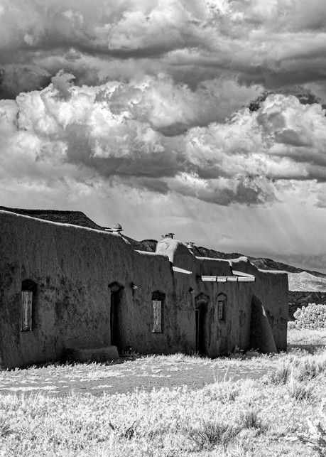 Adobe House With Crosses Photography Art | Kathleen Messmer Photography