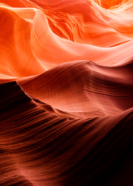 The warm waves within Antelope Canyon in the United States Southwest by fine art landscape photographer Allison Davis