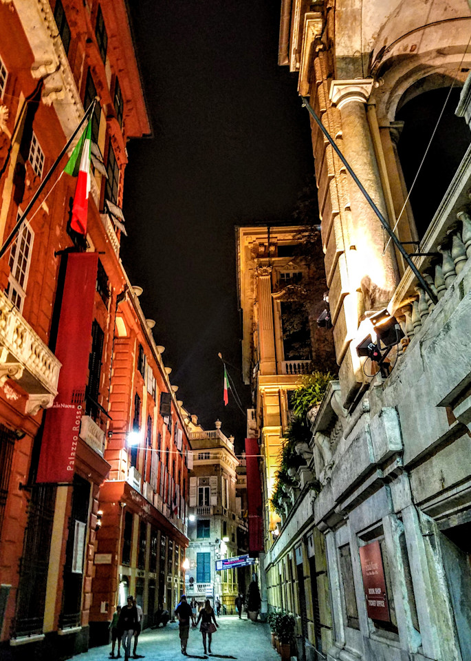 Saturday Night In Genoa, Italy Photography Art | Photoissimo - Fine Art Photography