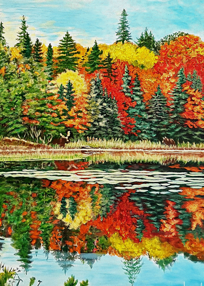 Fall At Cache Lake Art | Lynda Moffatt Fine Arts