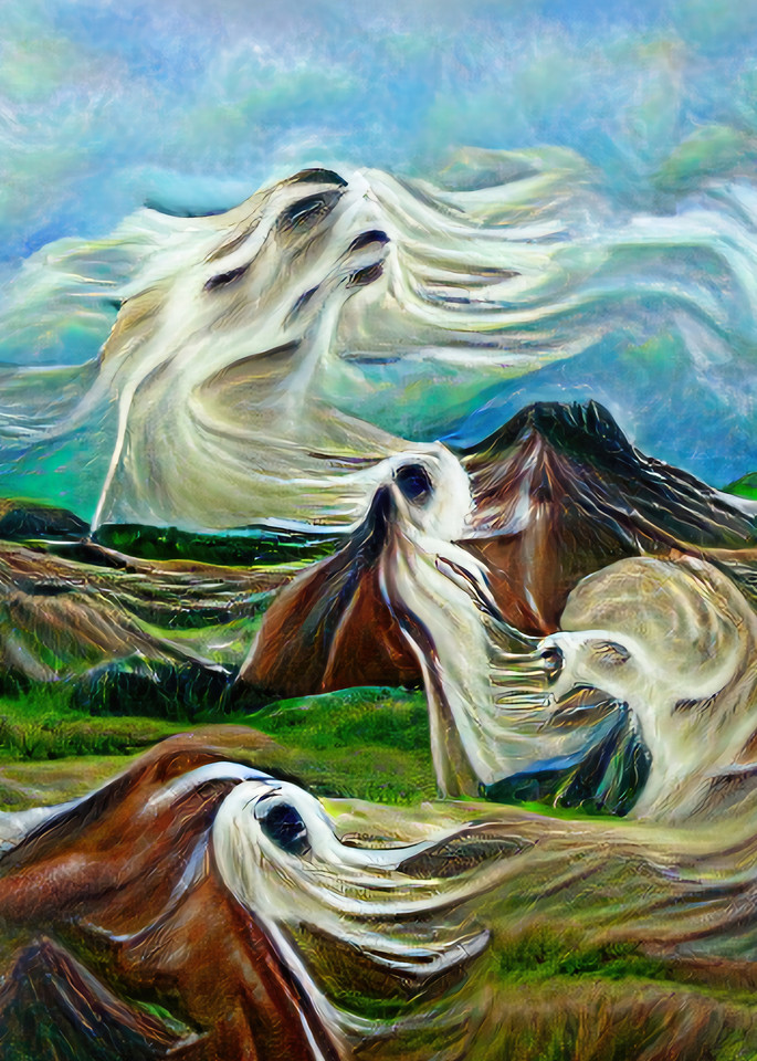 Equus Spirit Hillside Art | AI Made Art LLC