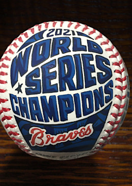 Braves 2021 World Series Champions art baseball print