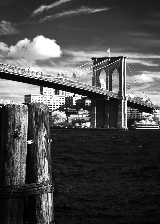 Brooklyn Bridge 2   Infrared Photography Art | Kathleen Messmer Photography
