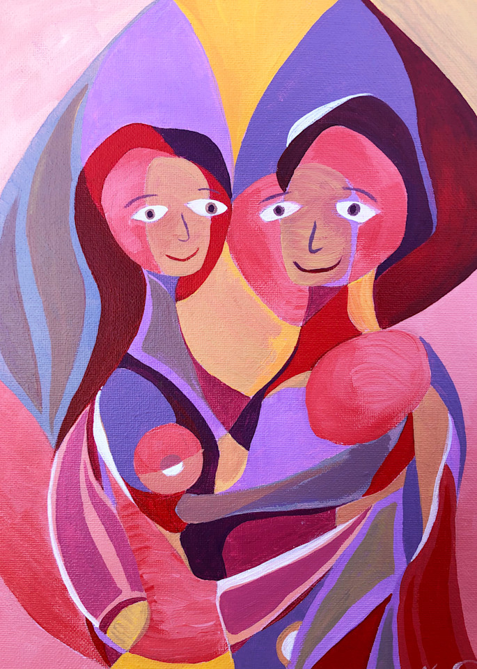 Lovers Holding Art | Maya Krow Art