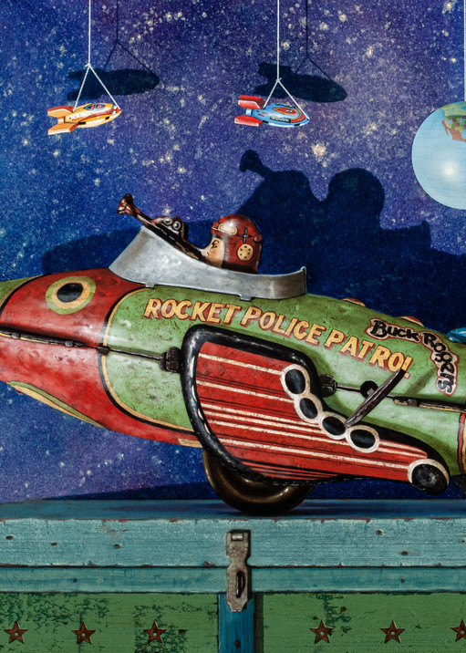 Rocket Police Patrol Art | Richard Hall Fine Art