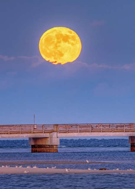 Jaws Bridge Fall Full Moon Art | Michael Blanchard Inspirational Photography - Crossroads Gallery