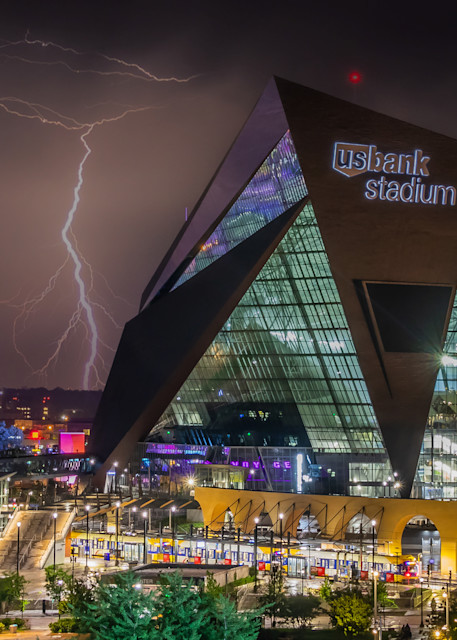 US Bank Stadium Lightning - Professional Pictures Minneapolis 