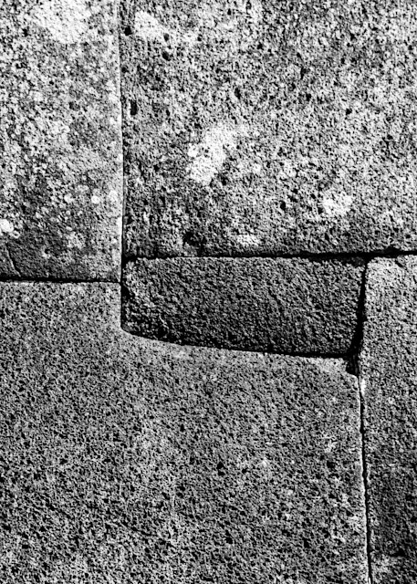 Rock Joining At Vinapu Similar To That In Cuzco B W Photography Art | Peter T. Knight Photography