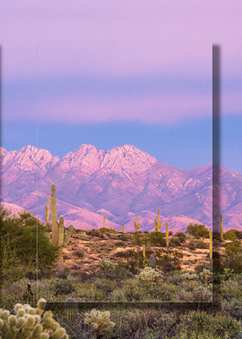 Four Peaks Painted with Light