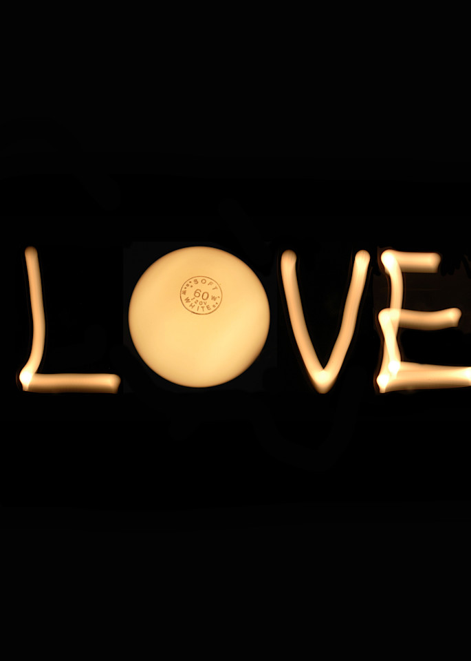 Love Light Bulb Photography Art | David Louis Klein