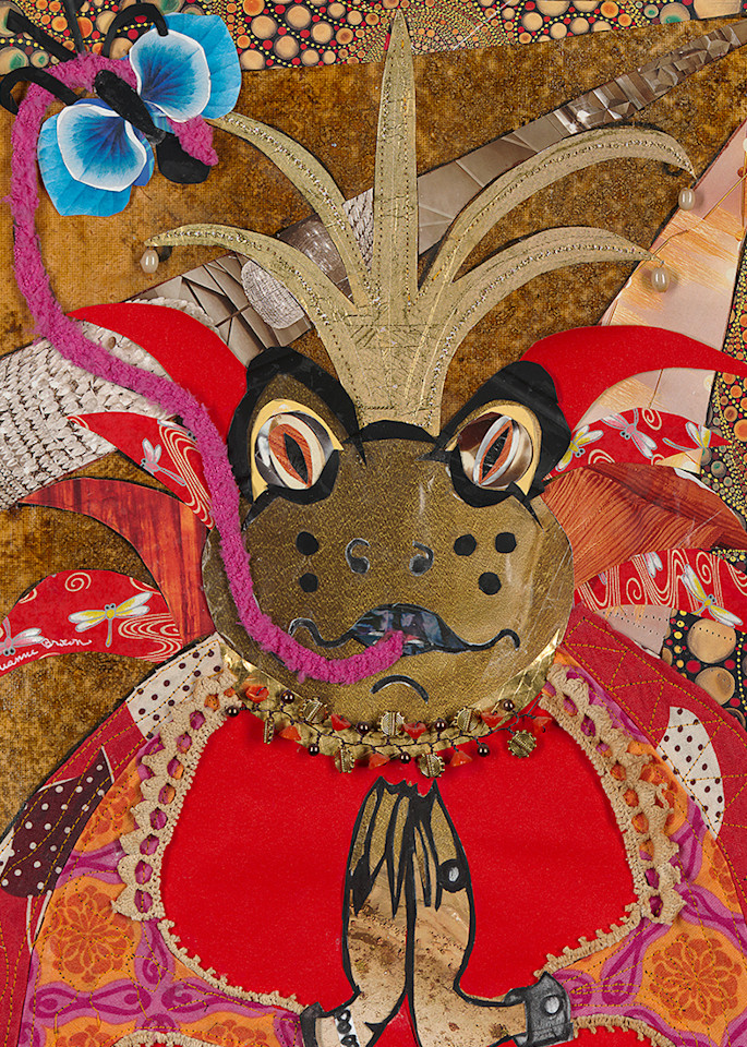 Ranya Queen Of Frogs Ornament Art | Luanne C Brown