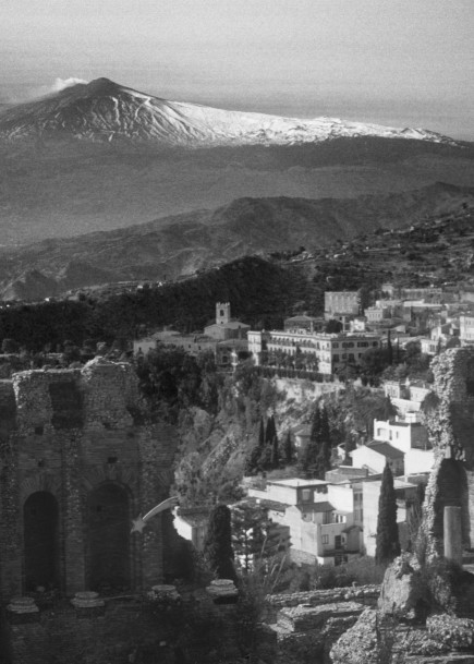 Mount Etna from a 3rd century theater