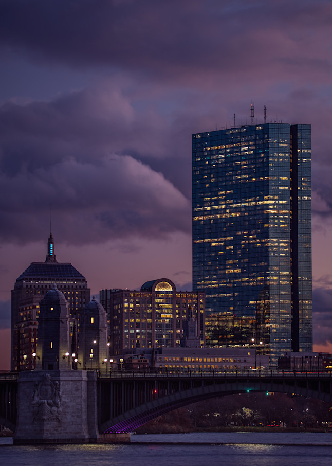 Boston Purple Twilight Sky 2 Photography Art | Morgane Mathews Fine Art Photography