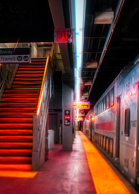 Nj Transit Platform At Penn Station 2 Photography Art | Erich Drazen Fine Art Photography