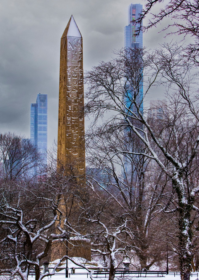 Ancient Egypt In Snowy Park Photography Art | Marc Sherman Photography