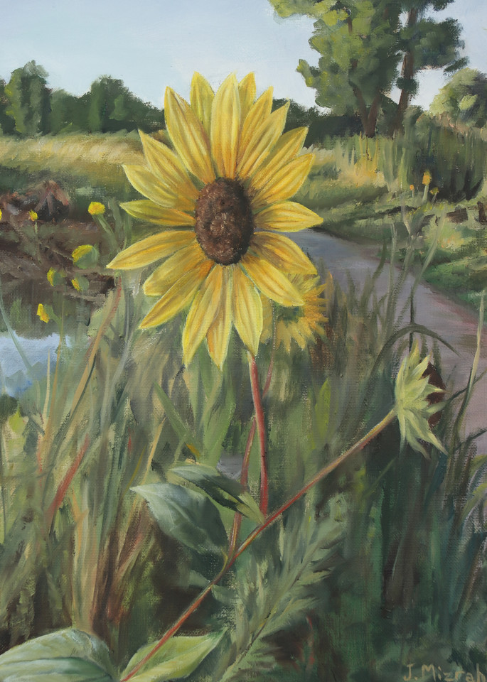 River Bend Sunflowers (Print) Art | mizrahiarts