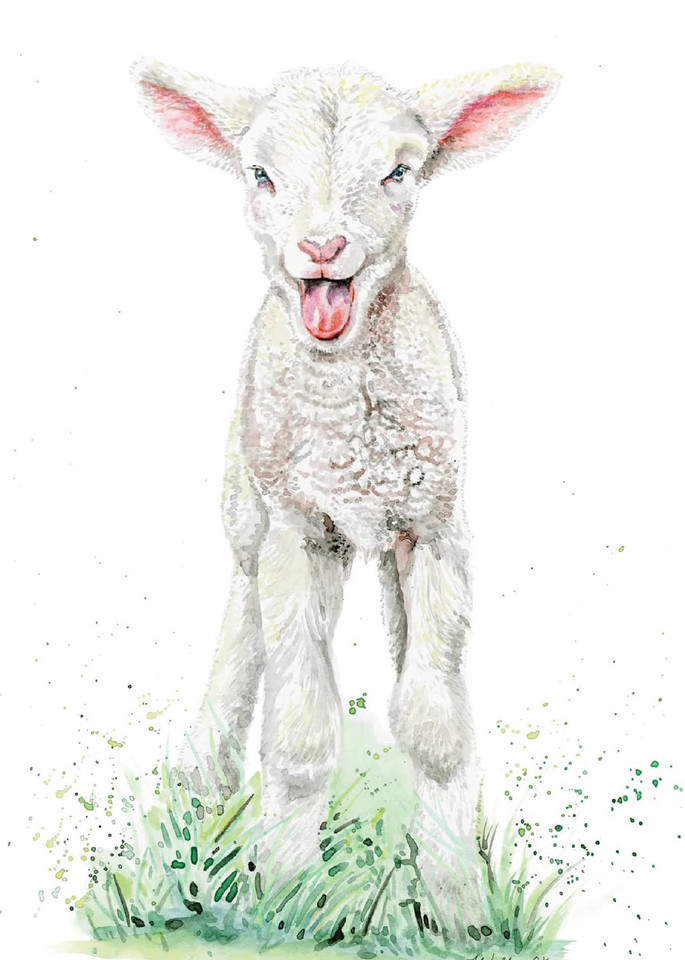 Nursery Prints - Laughing Lamb