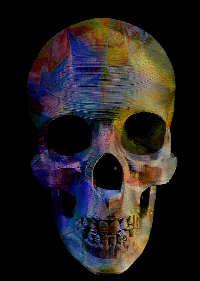 Painted Skull No  15 Art | KD Neeley, Artist