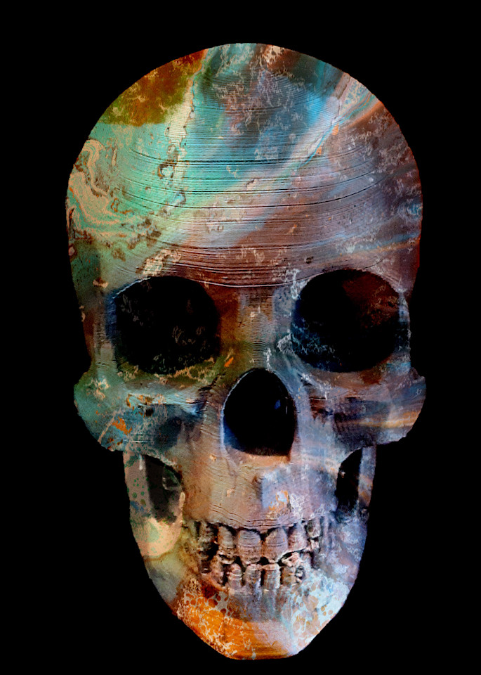 Painted Skull No 102 Art | KD Neeley, Artist