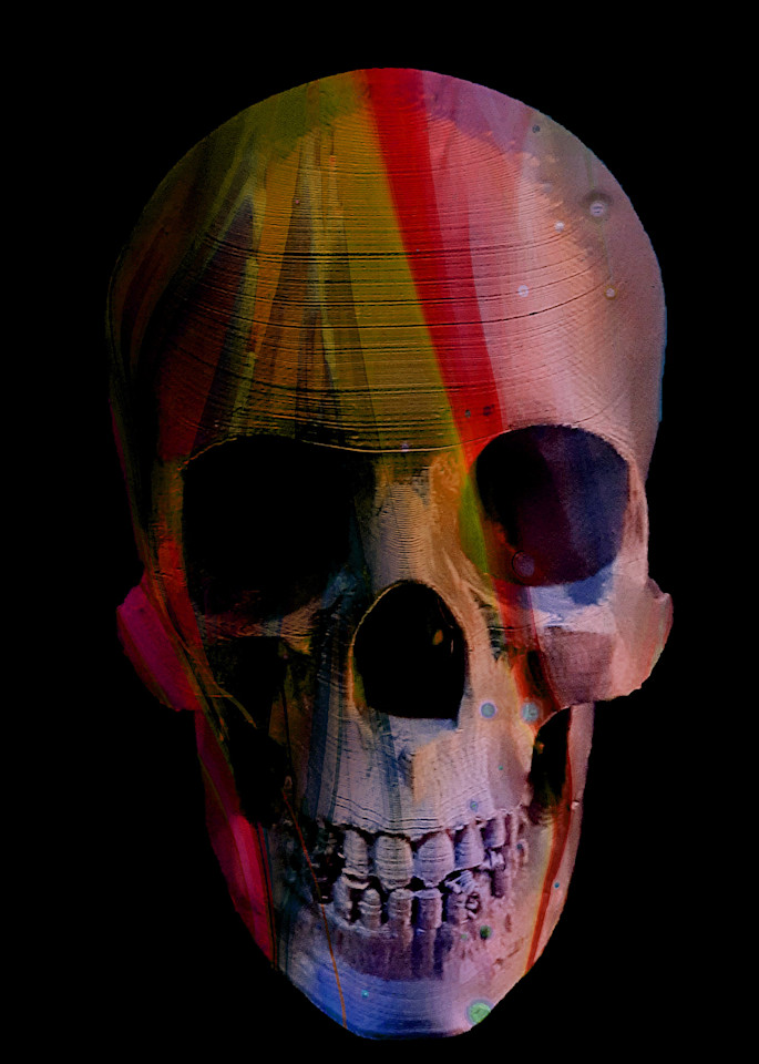 Painted Skull No  113 Art | KD Neeley, Artist