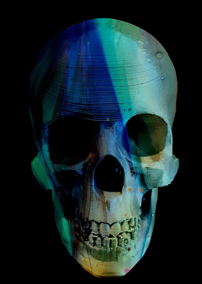 Painted Skull No  114 Art | KD Neeley, Artist