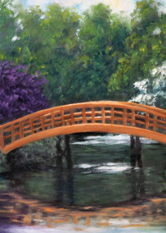 Bridge In A Japanese Garden Art | Mark Jungmeyer