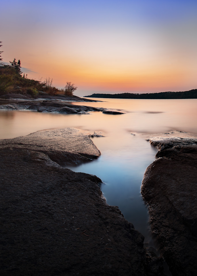 Isle Royale - Moskey Basin Long Exposure Sunset