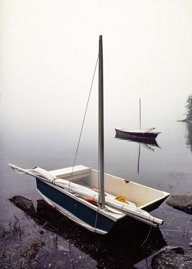 Sailboats in the Morning Mist