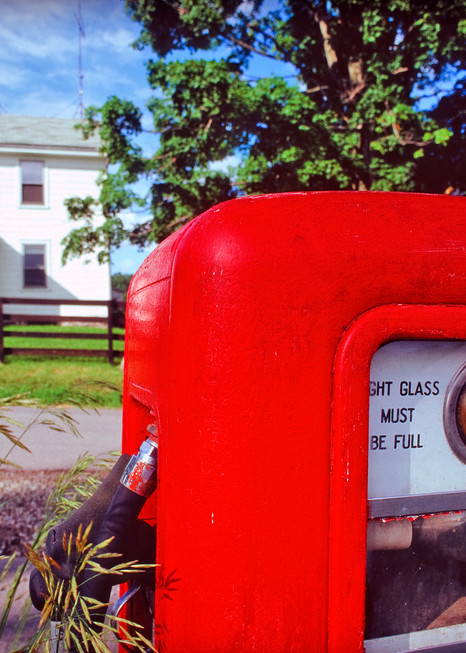 Old Red Gas Pump