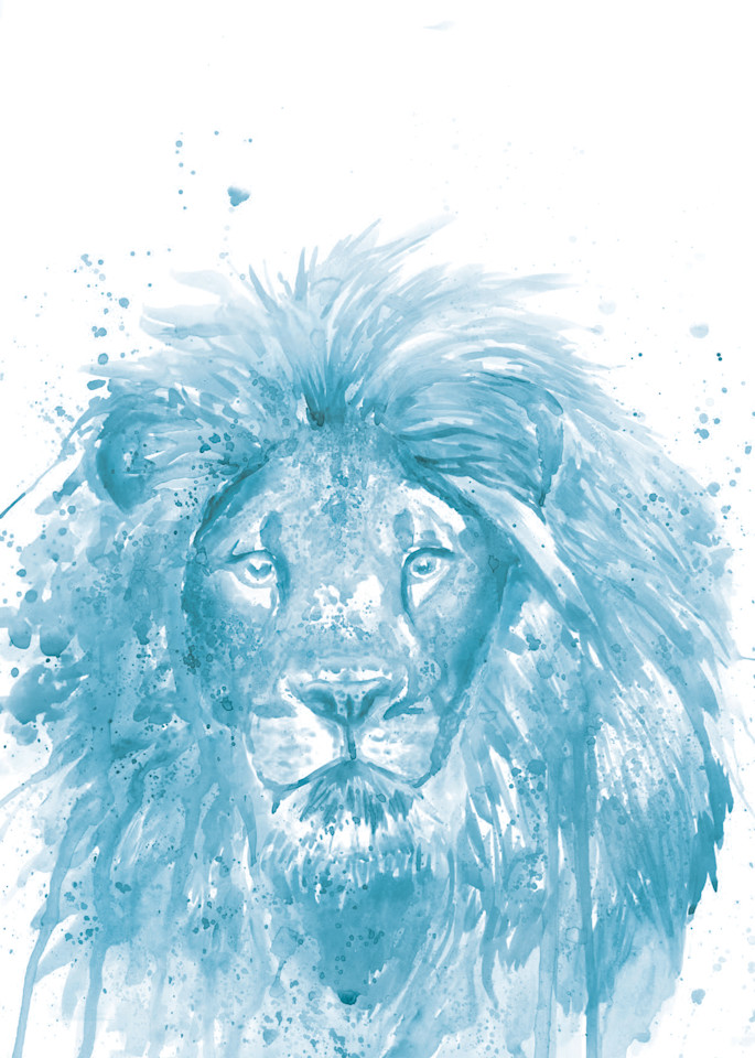 Prints - Blue Lion