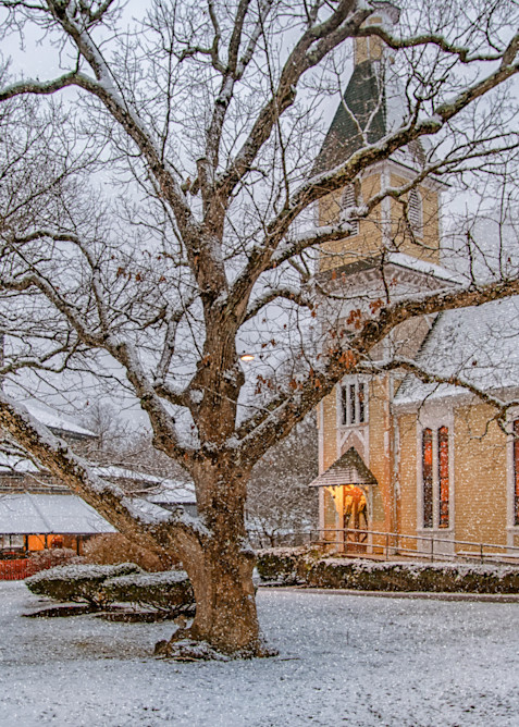 Tabernacle January Snow Art | Michael Blanchard Inspirational Photography - Crossroads Gallery