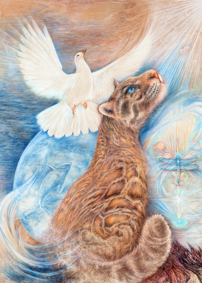 "Power Animals Looking To The Light"...Peace And Power Art | Joan Marie Art