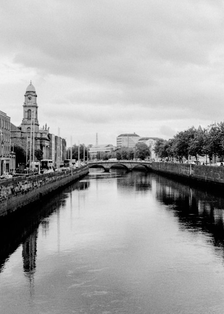 The River Liffey running through the heart of Dublin, Ireland