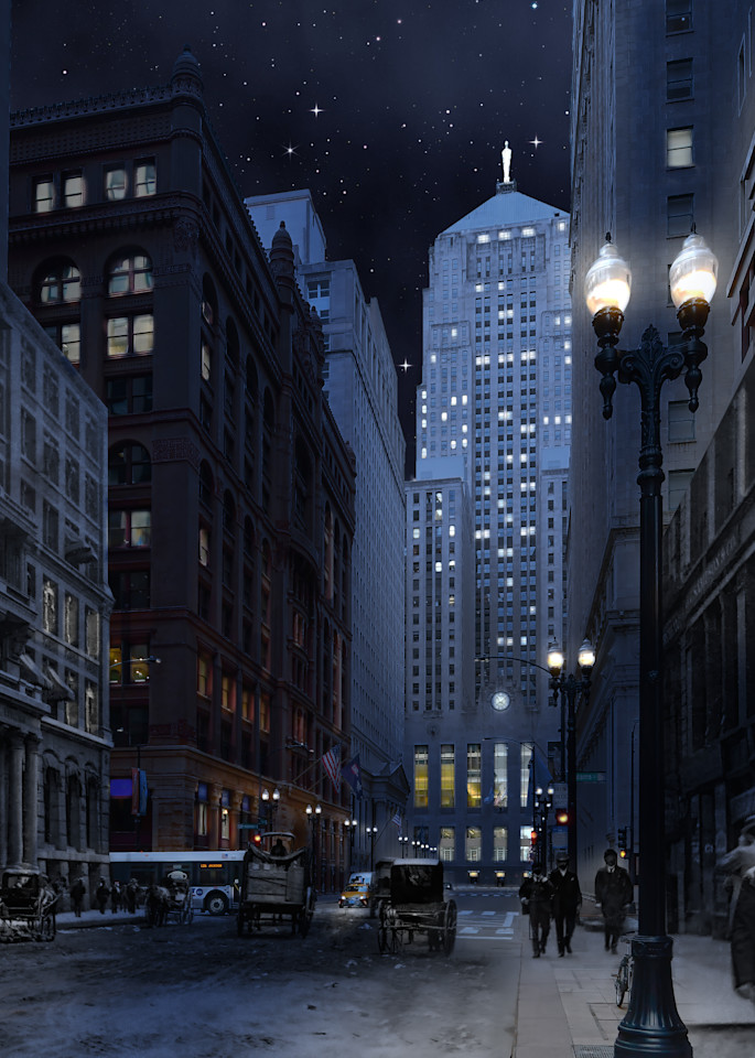 Chicago Board Of Trade, Nighttime Art | Mark Hersch Photography